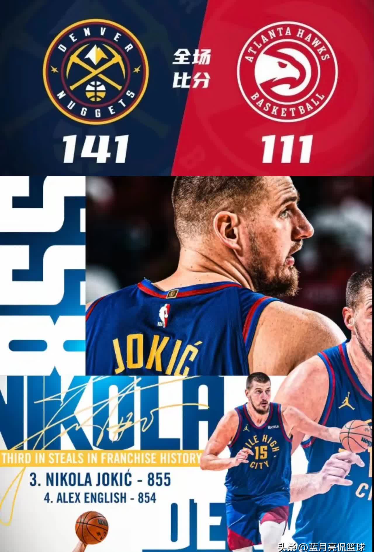 掘金击败奇才,约基奇梦幻三双霸气回归巅峰 掘金击败奇才,约基奇梦幻三双霸气回归巅峰